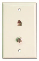 Channel Vision 2009 - Wall Plate with RF and Phone - White - Bulk CCTV Store