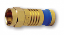Platinum Tools F RG6 Compression Connector,  Gold Plate.  10pc - Bulk CCTV Store