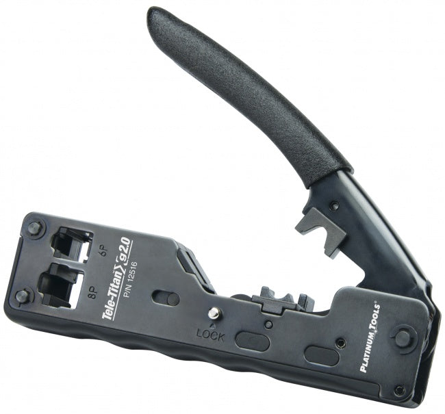 Platinum Tools 12516C Tele-Titan Xg 2.0 CAT6A/10Gig Crimp Tool - Bulk CCTV Store