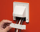 Arlington Industries CER2 - Reversible Two-Piece Low-Voltage Cable Entrance Plate - Bulk CCTV Store