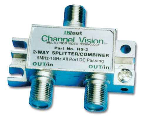 Channel Vision HS-2 2-Way Splitter/Combiner - Bulk CCTV Store