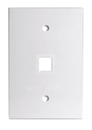 Channel Vision - G-1GW - 1 Jack Gang Plate, White - Bulk CCTV Store