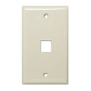 Channel Vision - J-1GA - 1 Jack Gang Plate, Almond - Bulk CCTV Store