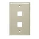 Channel Vision - J-2GA - 2 Jack Gang Plate, Almond - Bulk CCTV Store