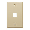 Channel Vision - J-1GI - 1 Jack Gang Plate, Ivory - Bulk CCTV Store