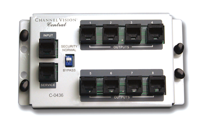 Channel Vision Cable Box Channel Vision C-0436 RJ45 4 in - 8 out Telecom Distribution