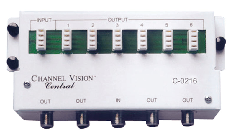 Channel Vision - C-0216 - 1×6 Phone / 1×4 Coaxial Splitter Module - Bulk CCTV Store