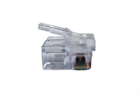 RJ11 RJ-11 Telephone Modular Plug, Round cable, solid wire, 3 Prong - Bulk CCTV Store