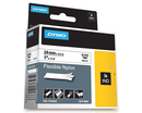 DYMO - 1" Flexible Nylon Labels - Black on White - Bulk CCTV Store