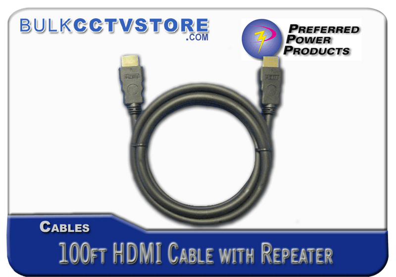 Preferred Power Products AN13699 100ft HDMI Cable W/ Repeater - Bulk CCTV Store