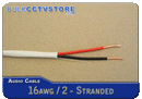 Audio Cable - 500 Foot 16AWG 2 Wire In-Wall Speaker Wire UL - Bulk CCTV Store