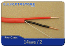 Fire / Alarm Cable - 14 AWG / 2 COND Wire Unshielded - 1000 FT - FPLR/CL2R - Bulk CCTV Store