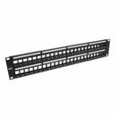Platinum Tools 644-48SU Unloaded Patch Panel 48 Port Shielded STP - Bulk CCTV Store