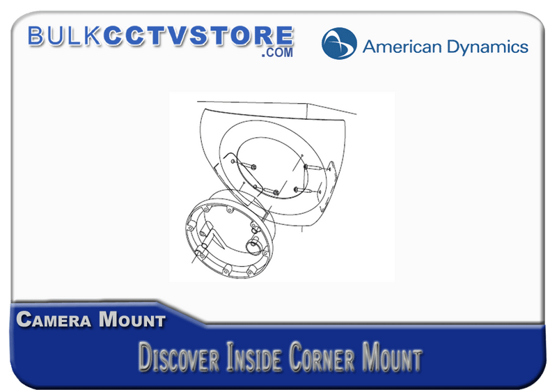 American Dynamics ADCBMCRNR - Discover Inside Corner Mount - Black - Bulk CCTV Store