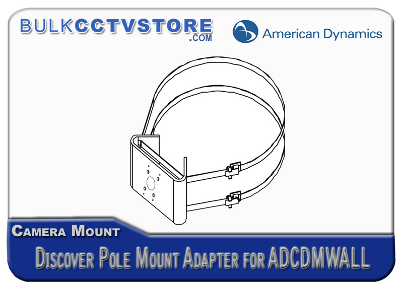 American Dynamics ADCDMPOLE - Discover Pole Mount Adapter for ADCDMWALL - White - Bulk CCTV Store