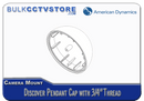 American Dynamics ADCDMPEND - Discover Pendant Cap with .75 in Thread - White - Bulk CCTV Store