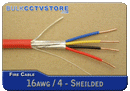 Fire / Alarm Cable - 16 AWG / 4 COND Wire Shielded - 1000 FT - FPLR/CL2R - Bulk CCTV Store