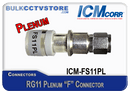 Belden 716SNS1P11PL - Universal Plenum RG11 75OHm F Connector - Bulk CCTV Store