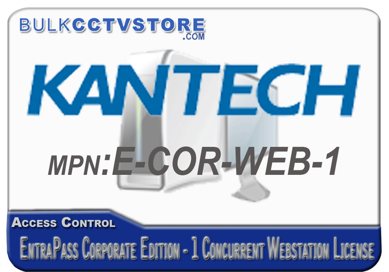 Kantech E-COR-WEB-1 EntraPass Corporate Edition - 1 Concurrent Webstation License - Bulk CCTV Store