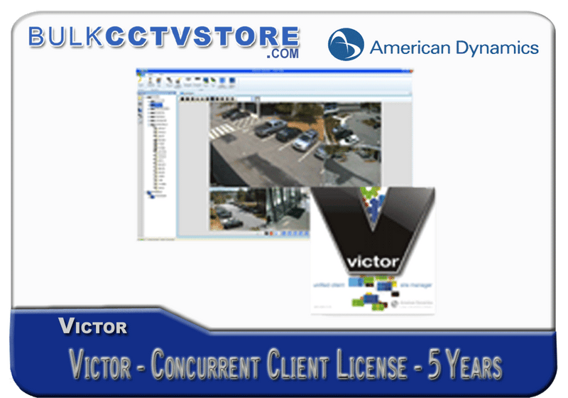 American Dynamics ADVS5SSA - SSA Victor - Concurrent Client License - 5 Aditional Years - Bulk CCTV Store