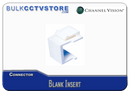 Channel Vision - G-I-B-W - Blank Insert - White - Bulk CCTV Store