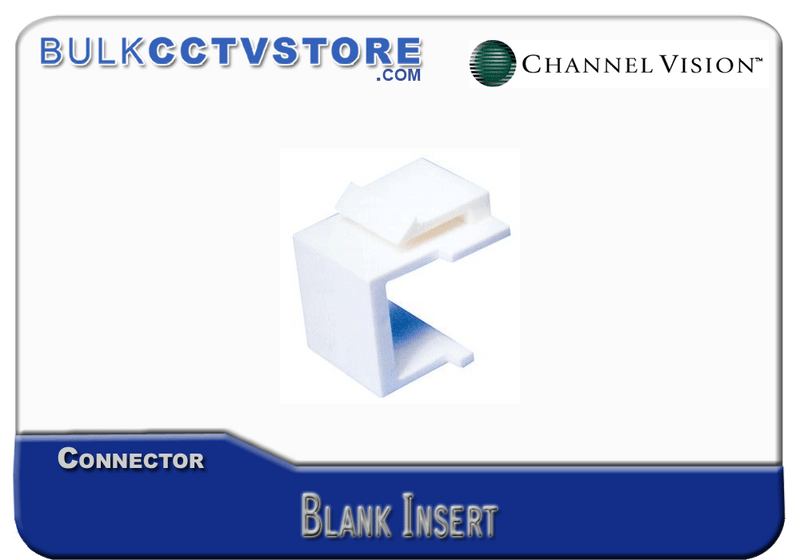 Channel Vision - G-I-B-W - Blank Insert - White - Bulk CCTV Store
