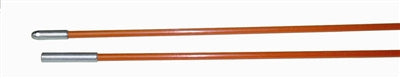 BES-PCF214 3' x 3/16" Coated Orange Rod - Bullnose/Female - Bulk CCTV Store