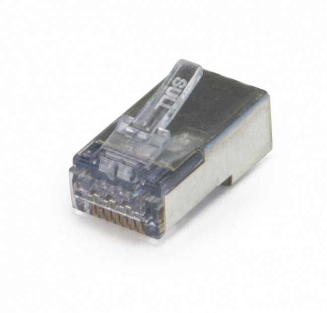 Platinum Tools 202049J ezEX38 - ezEX-RJ45 Cat5e STP Connector Internal Ground 50pc Jar - Bulk CCTV Store