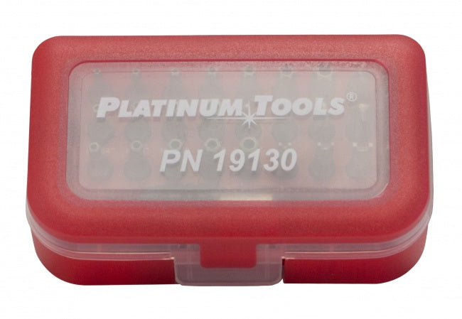 Platinum Tools 19130C 30 Piece Security Bit Set - Bulk CCTV Store