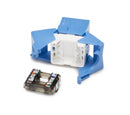 Platinum Tools 752BL-1 Keystone Jack Blue Cat6A UTP Tool-less - Bulk CCTV Store