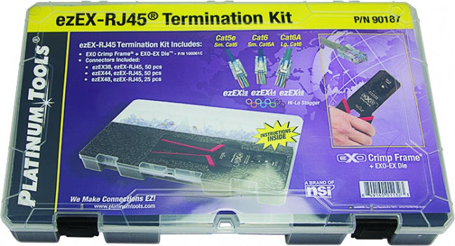 Platinum Tools 90187 ezEX-RJ45 Termination Kit - Bulk CCTV Store