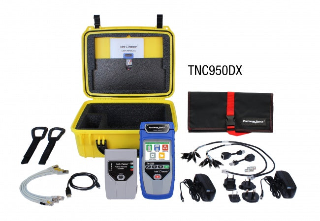 Platinum Tools TNC950DX Net Chaser Ethernet Speed Certifier & Network Tester Deluxe Kit - Bulk CCTV Store